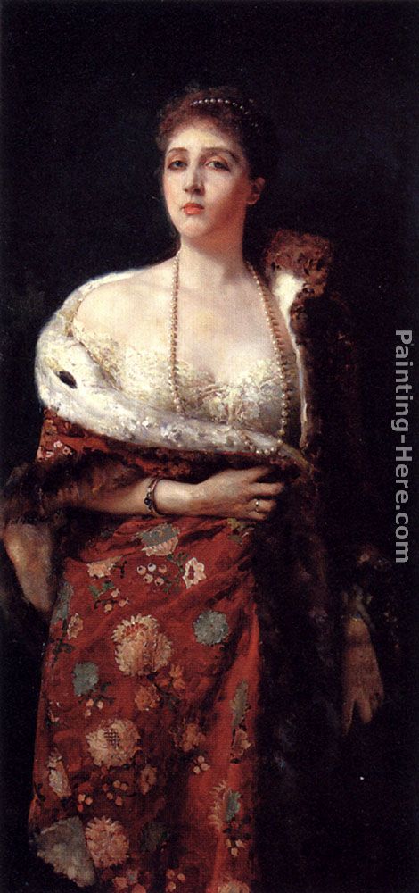 Francesco Paolo Michetti Portrait Of A Lady